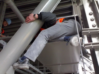  Montagearbeiten Windrad Lueftung in BMW - Welt München